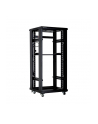 Linkbasic szafa stojąca rack 19'' 42U 600x600mm czarna (drzwi przednie szklane) - nr 2