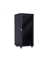 Linkbasic szafa stojąca rack 19'' 42U 600x600mm czarna (drzwi przednie szklane) - nr 5
