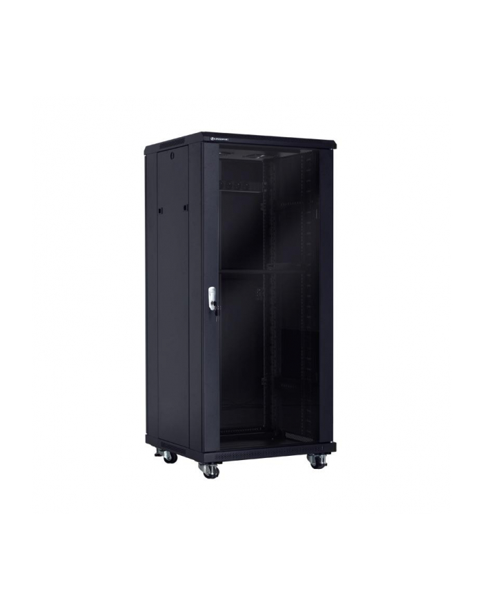 Linkbasic szafa stojąca rack 19'' 42U 600x600mm czarna (drzwi przednie szklane) główny