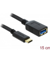Adapter USB Delock USB type-C(M) - USB AF 3.1 0.15m - nr 19