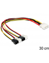 Kabel zasilający Delock Molex 4 pin - 4x 2 pin do wentylatora 30cm - nr 3