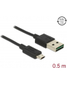 Kabel USB Delock micro AM-BM USB 2.0 Easy-USB 0.5m - nr 36