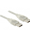 Kabel USB Delock AM-AM USB 2.0 1m przezroczysty - nr 1