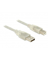 Kabel USB Delock AM-BM USB 2.0 1m przezroczysty - nr 1