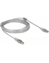 Kabel USB Delock AM-BM USB 2.0 5m przezroczysty - nr 11