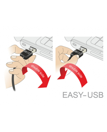 Kabel USB Delock micro AM-BM USB 2.0 Dual Easy-USB 0.5m