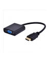 Gembird adapter HDMI-A(M) ->VGA (F) + audio, na kablu, czarny - nr 11
