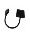Gembird adapter HDMI-A(M) ->VGA (F) + audio, na kablu, czarny - nr 15