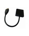Gembird adapter HDMI-A(M) ->VGA (F) + audio, na kablu, czarny - nr 2