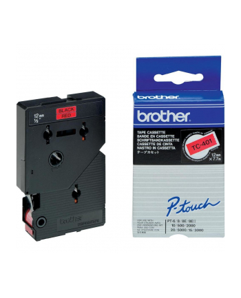 Brother TC-401 12mm czerwony/czarny