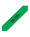 Brother TC-701 12mm czarny na zielonym - nr 18