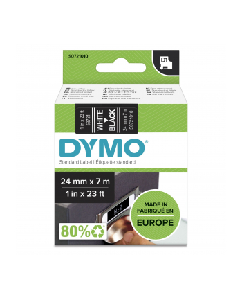 Dymo D1 24mm biały/czarny (53721/S0721010)