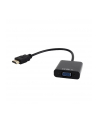 Gembird adapter HDMI-A(M) ->VGA (F) + audio, na kablu, czarny - nr 12
