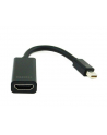 Gembird adapter mini displayport 1.1->HDMI, na kablu, czarny - nr 1