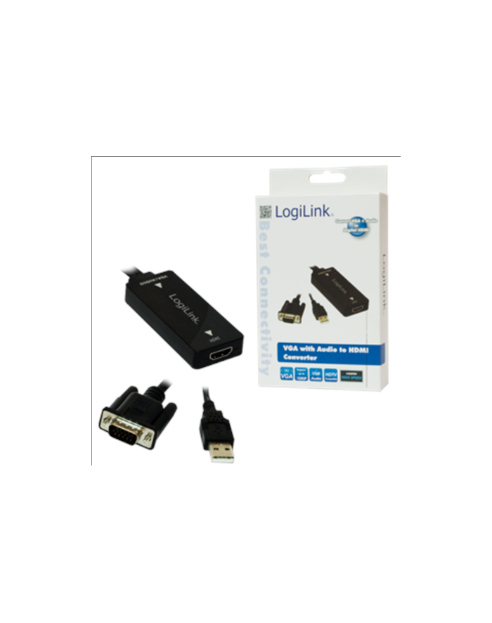 LOGILINK - Konwerter VGA do HDMI z audio główny