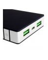 SUNEN PowerNeed - Power Bank 10000mAh, USB 5V, 1 A i 5V, 2.4A, czarno-srebrny - nr 21