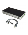 SUNEN PowerNeed - Power Bank 10000mAh, USB 5V, 1 A i 5V, 2.4A, czarno-srebrny - nr 26