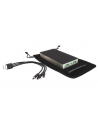 SUNEN PowerNeed - Power Bank 10000mAh, USB 5V, 1 A i 5V, 2.4A, czarno-srebrny - nr 33