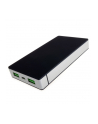 SUNEN PowerNeed - Power Bank 10000mAh, USB 5V, 1 A i 5V, 2.4A, czarno-srebrny - nr 36