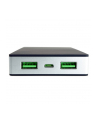 SUNEN PowerNeed - Power Bank 10000mAh, USB 5V, 1 A i 5V, 2.4A, czarno-srebrny - nr 46