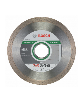 TARCZA DIAMENTOWA 115x22,2mm CIĄGŁA FPE BOSCH