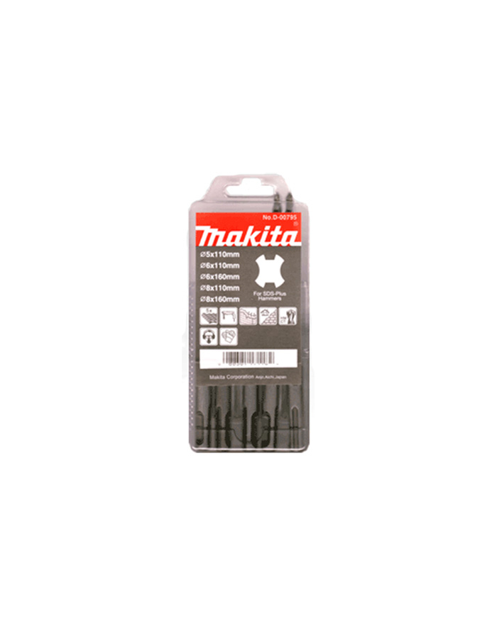 MAKITA - ZESTAW WIERTEŁ SDS-plus   5szt.   5-8mm ECONOMY MAKITA główny