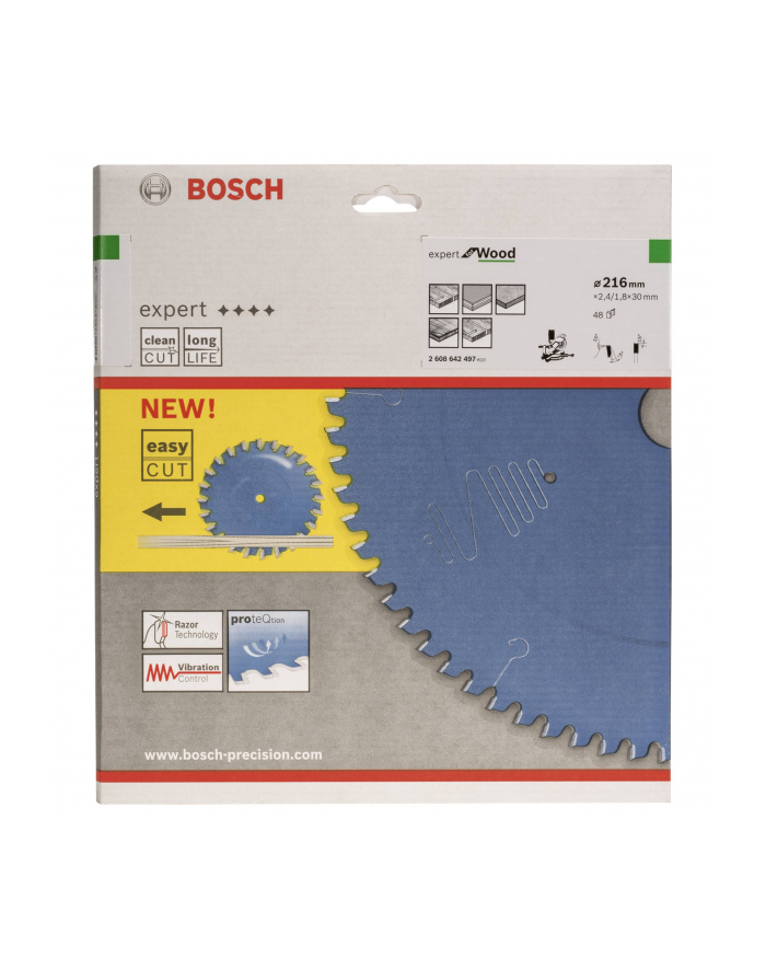 BOSCH OSPRZĘT PIŁA TARCZOWA 216x30x2,4mm 48z. EXPERT FOR WOOD BOSCH główny