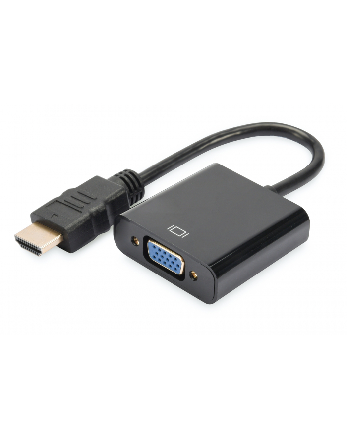 Digitus Adapter audio-video HDMI typ A do VGA, FHD, z audio 3.5mm MiniJack główny