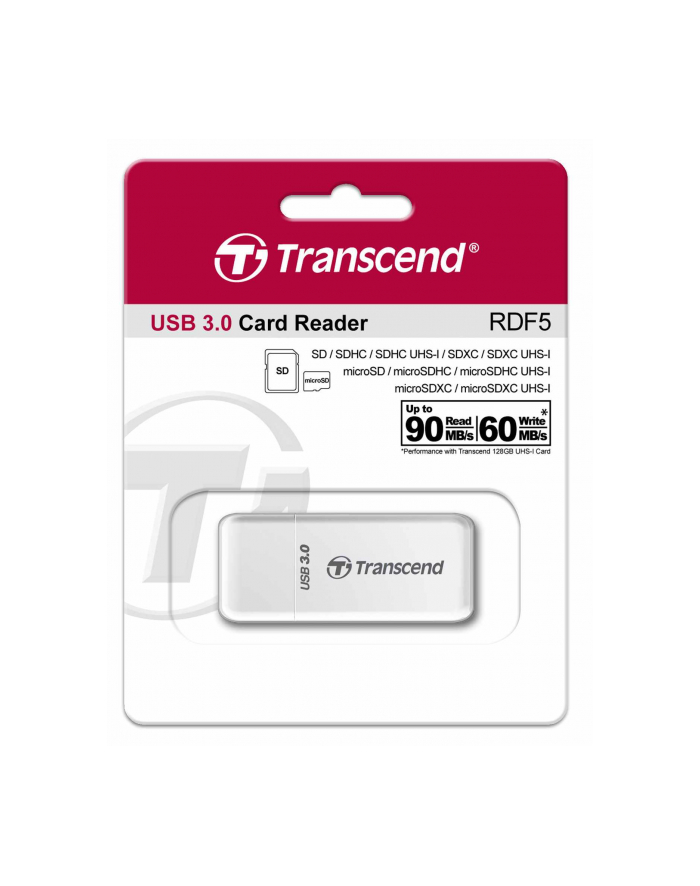 Transcend F5 biały, USB 3.0 (TS-RDF5W) główny