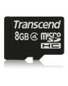 Transcend microSDHC 8GB, Class 4 (TS8GUSDC4) - nr 1