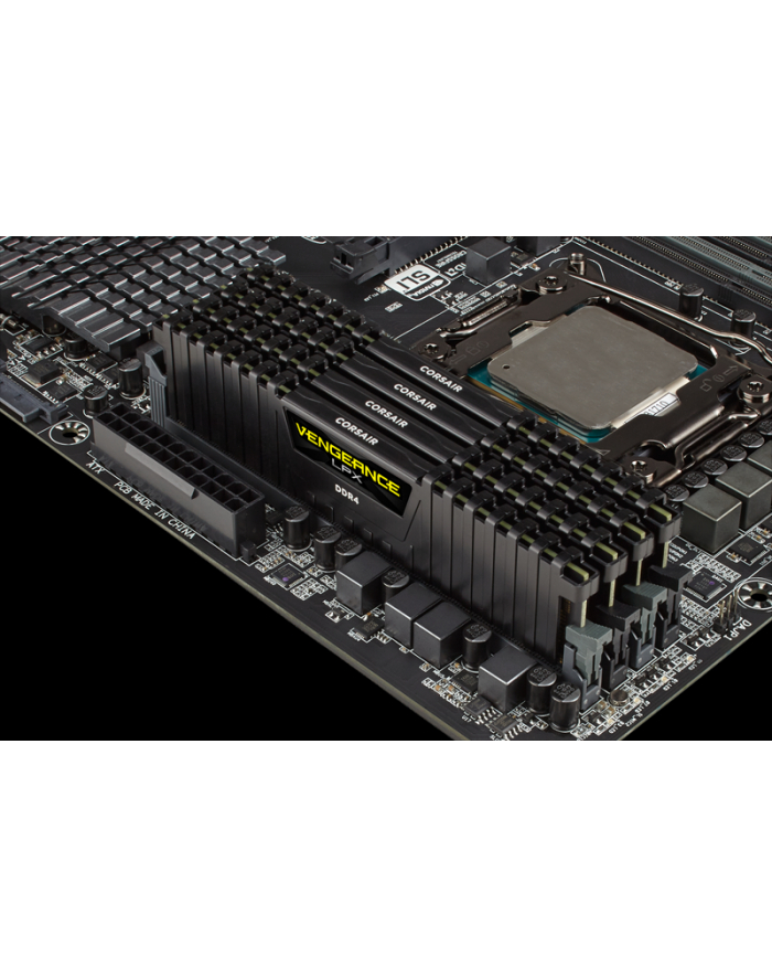 Corsair Vengeance LPX czarny DIMM 16GB, DDR4-2400, CL16-16-16-39 (CMK16GX4M1A2400C16) główny