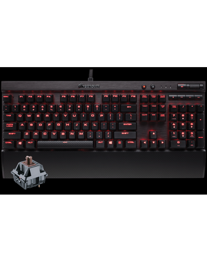 Corsair klawiatura mechaniczna K70 LUX - Red LED - Cherry MX Brown (NA) główny