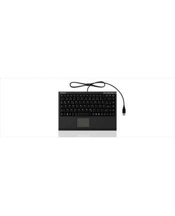 RaidSonic IcyBox KeySonic mini klawiatura, smart touchpad, USB 2.0, Czarna