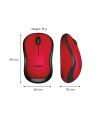 Logitech® Mysz M220 Silent Czerwona - 2.4GHZ,M-R0061 - nr 105