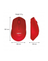 Logitech® Mysz M330 Silent Plus Czerwona - 2.4GHZ,M-R0051 - nr 54