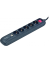 EnerGenie (by Gembird) Energenie listwa zasilająca z USB (5 gniazd + 2x USB 2A) 1.5m, czarna - nr 31