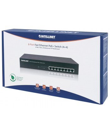Intellinet Ethernet switch 8x 10/100 Mb/s 4x PoE/PoE+ 70W endspan rack 19''