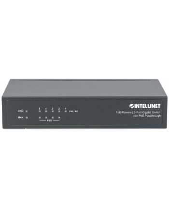 Intellinet Gigabit switch 5x 10/100/1000 PoE/PoE+ (1x PD PoE, 4x PSE PoE) 26/68W