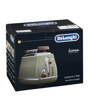 Toster Delonghi CTOV 2103.GR (900W/czarno-srebrno-brązowy)