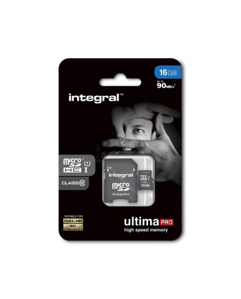 Integral micro SDHC/XC Cards CL10 16GB - Ultima Pro - UHS-1 90 MB/s transfer