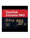 SANDISK EXTREME PRO microSDXC 64 GB 275MB/s Class 10 U3 UHS-II + adapter USB 3.0 - nr 25