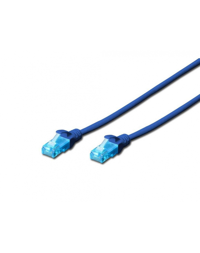 Digitus Kabel patch cord UTP, CAT.5E, niebieski, 0.25m, 15 LGW główny