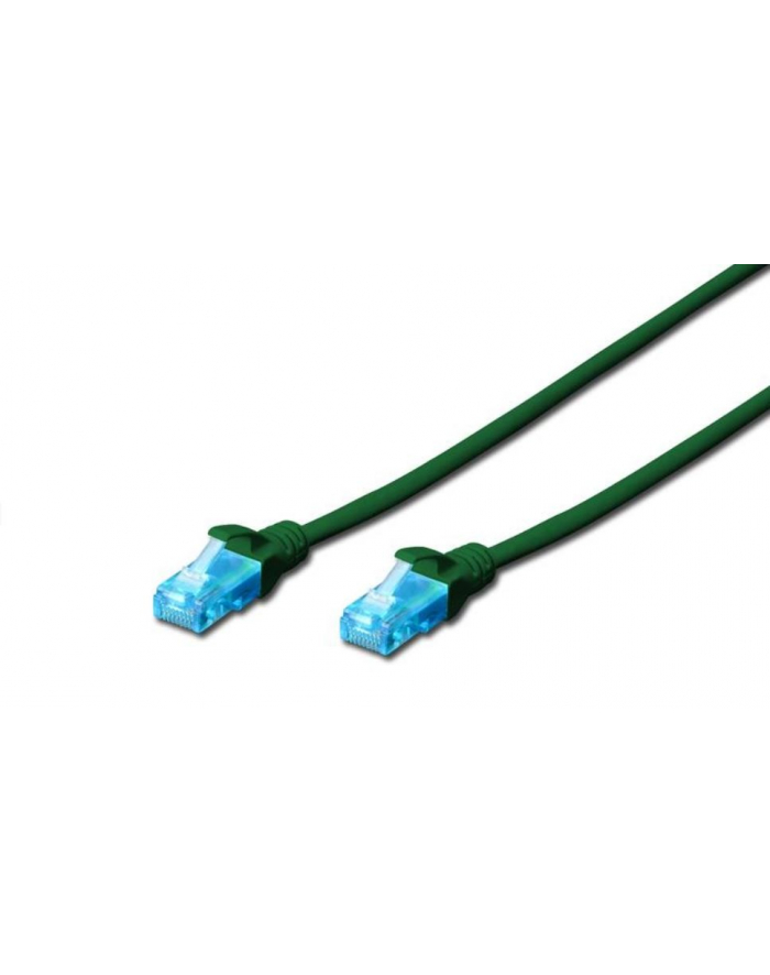 Digitus Kabel patch cord UTP, CAT.5E, zielony, 0.25m, 15 LGW główny