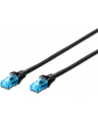 DIGITUS Kabel patch cord UTP, CAT.5E, czarny, 1m, 15 LGW - nr 5
