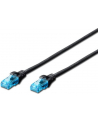 DIGITUS Kabel patch cord UTP, CAT.5E, czarny, 1m, 15 LGW - nr 7