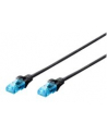 DIGITUS Kabel patch cord UTP, CAT.5E, czarny, 1m, 15 LGW - nr 9
