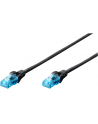 DIGITUS Kabel patch cord UTP, CAT.5E, czarny, 2.0m, 15 LGW - nr 11