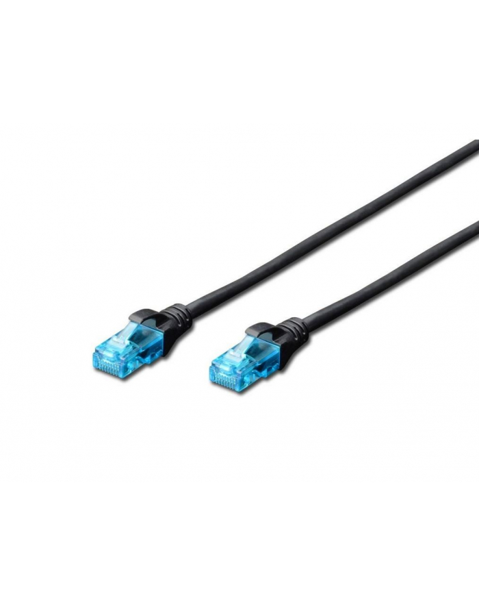 DIGITUS Kabel patch cord UTP, CAT.5E, czarny, 2.0m, 15 LGW główny