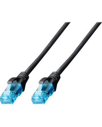 DIGITUS Kabel patch cord UTP, CAT.5E, czarny, 3.0m, 15 LGW