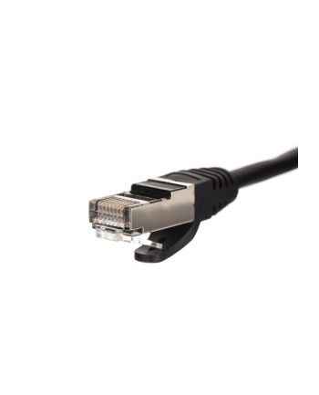 Netrack patchcord RJ45, osłonka zalewana, kat. 5e FTP, 0.25m czarny